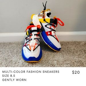 Multi-color Fashion Sneakers - 8.5